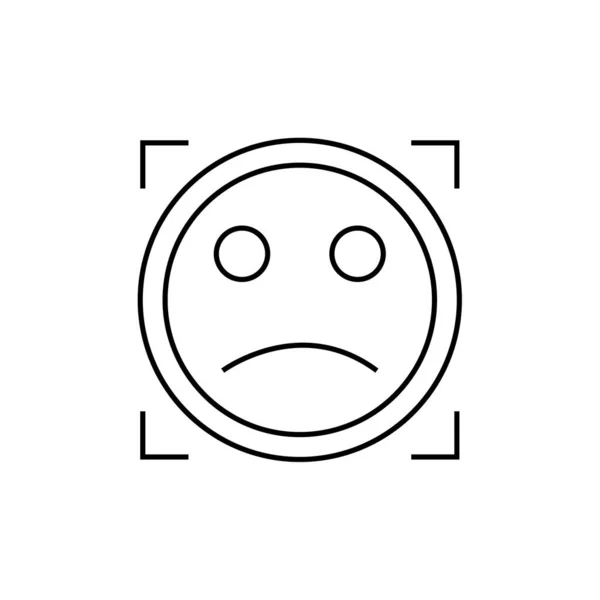 Gesicht Emoticon Symbol Vektorillustration — Stockvektor