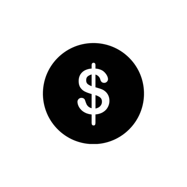 Απλή Απεικόνιση Των Ηπα Σύμβολο Χρήματα Εικονίδιο Γραφικού Δολαρίου — Διανυσματικό Αρχείο