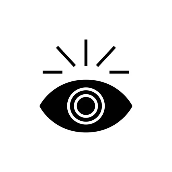 Vetor Ícone Olho Isolado Fundo Branco Conceito Logotipo Sinal Elemento — Vetor de Stock