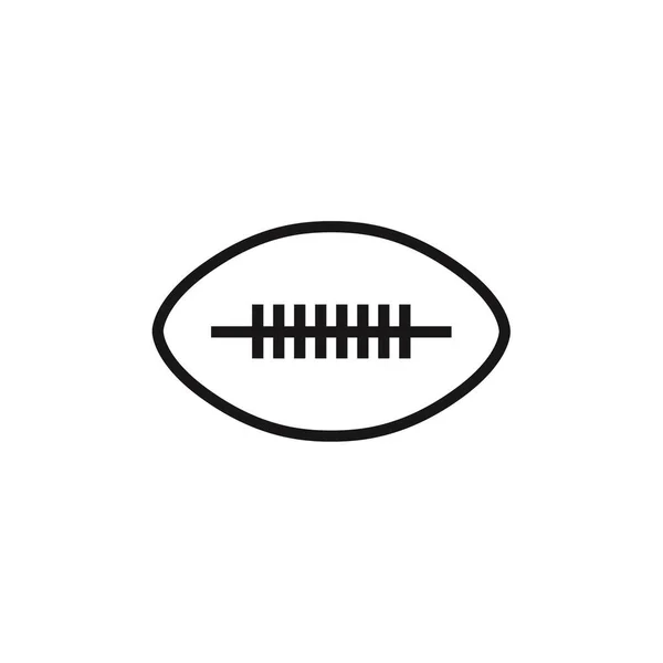 Ikona Piłki Rugby Wzór Projektu Wektora — Wektor stockowy