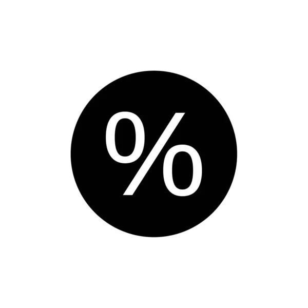 Pourcentage Icône Web Illustration Simple — Image vectorielle