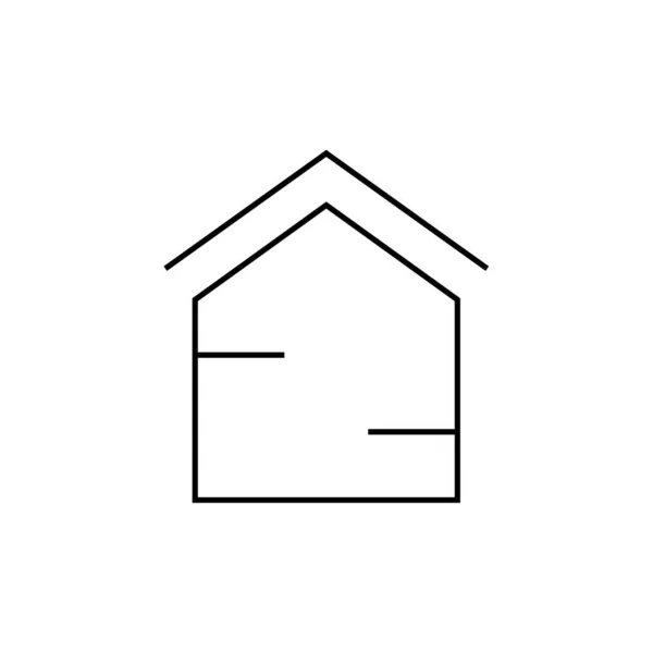 Immobilier Icône Web Modèle Vectoriel — Image vectorielle