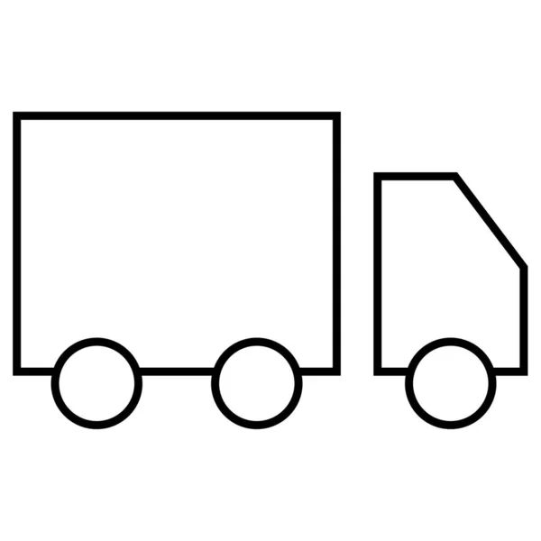 Icono Camión Vector Ilustración — Vector de stock