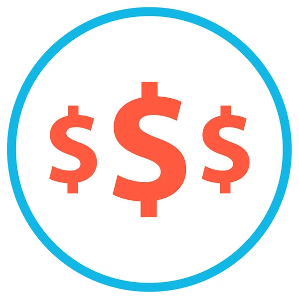 Dollar Sign Icon Vector Illustration — Stock Vector