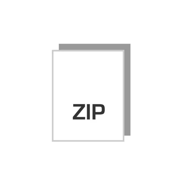 Zip Extensie Document Naam — Stockvector