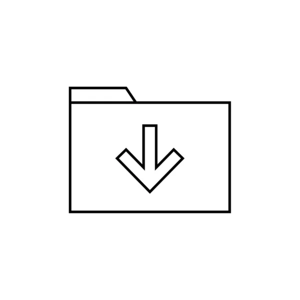 File Folder Icon Vector Illustration — Stock Vector