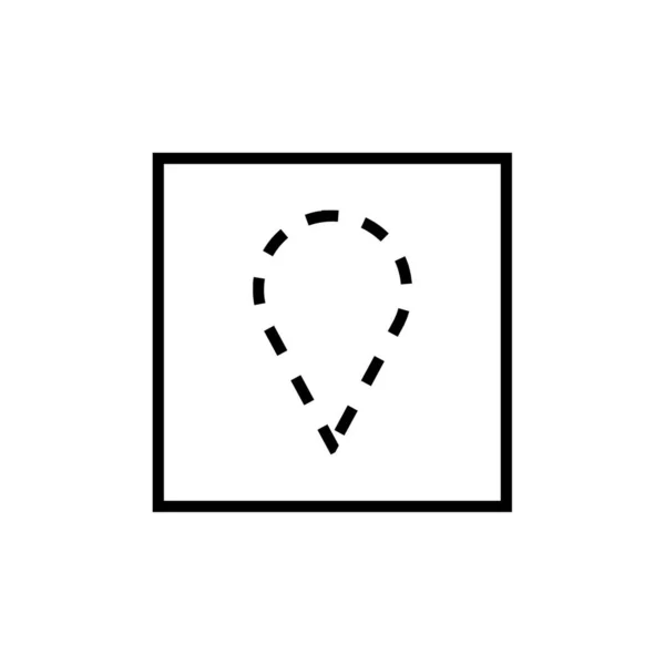 Ikona Gps Symbol Nawigacji Prosta Konstrukcja — Wektor stockowy