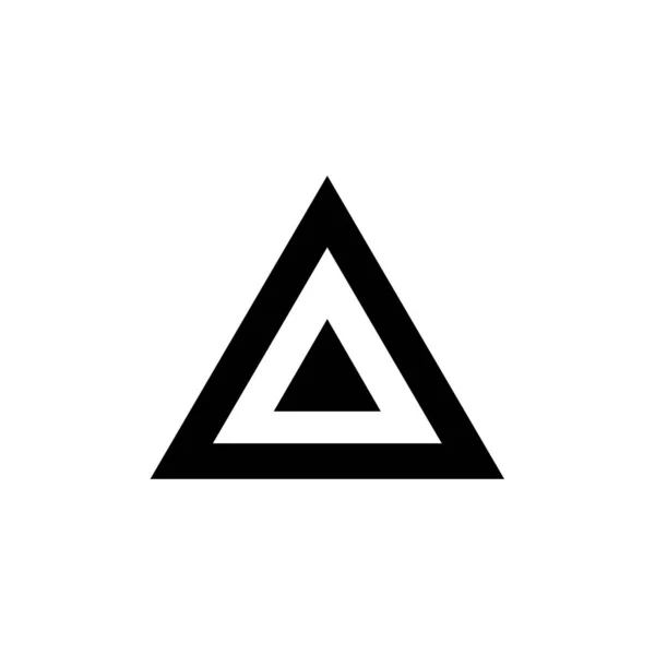 stock vector triangle pyramid line icon. 