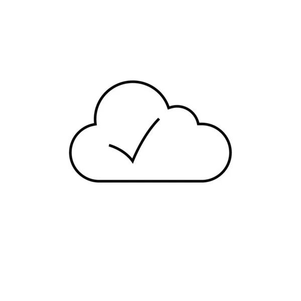 Cloud Modern Icon Vector Illustration — Stock Vector
