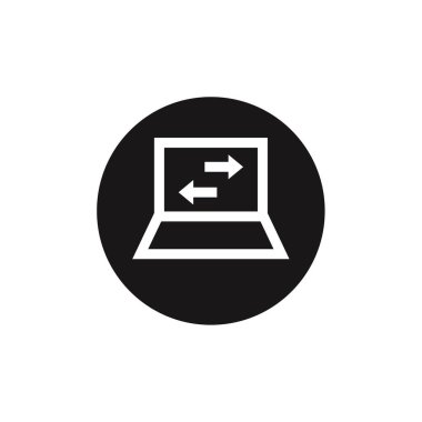 Beyaz arkaplanda bağlantı vektörü simgesi   