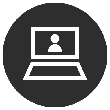 Kullanıcı profil simgesi vektör resimleme arkaplanı 