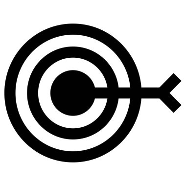 hedef düz vektör simgesi 