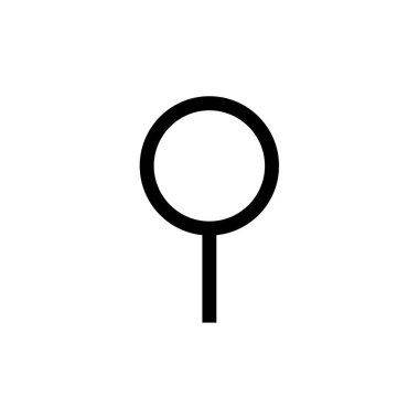 Web ve mobil uygulama tasarımınız için beyaz arkaplanda izole edilmiş konum simgesi vektörü, harita logosu konsepti 