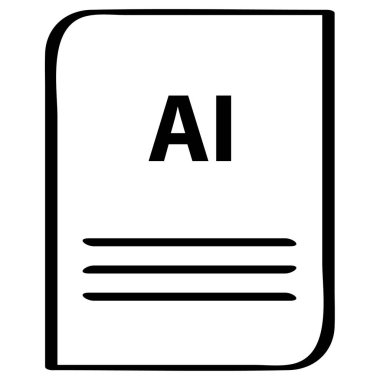 ai dosya biçimi simgesi, vektör çizimi