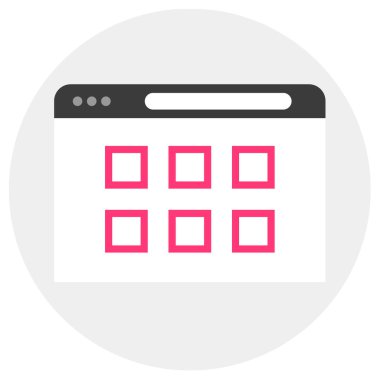 Web sayfası vektör simgesi