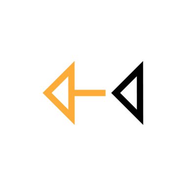 Web ve mobil uygulama tasarımınız için beyaz arkaplanda izole edilmiş ok simgesi vektörü, aşağı logo kavramı