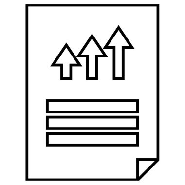 Belge. Web simgesi basit illüstrasyon