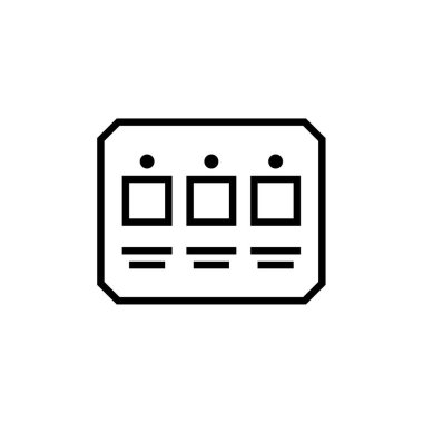 Takvim simgesi vektör illüstrasyonu