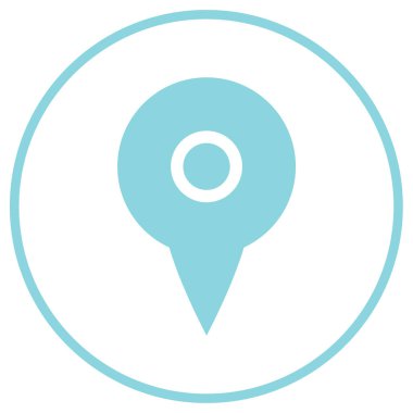 Harita iğnesi. Basit tasarım