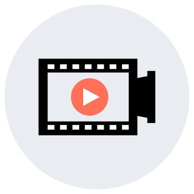 Video kamera simgesi. düz dizayn biçimi 10