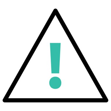 Uyarı işareti. Basit tasarım