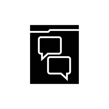 Sohbet simgesi vektör illüstrasyonu