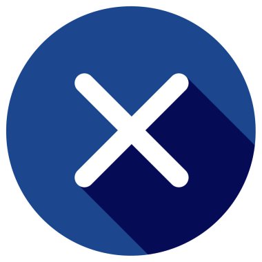 İptal et. Web simgesi basit illüstrasyon