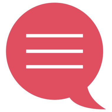 Konuş. Web simgesi basit illüstrasyon