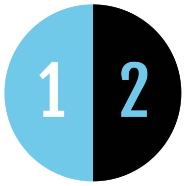 1 numaralı vektör simgesi