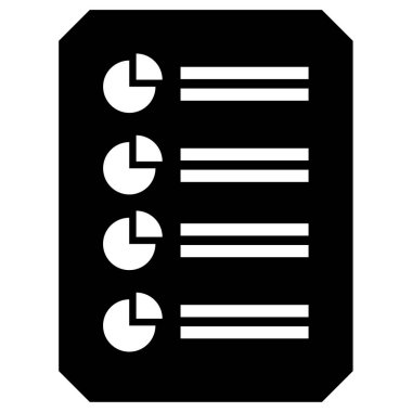 Kontrol listesi. Web simgesi basit illüstrasyon