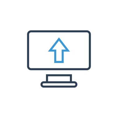 vektör ince çizgi simgesi yükle