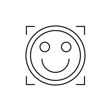 emoji düz simgesi, vektör illüstrasyonu 