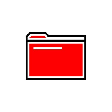 Dizin arşiv simgesinin vektör çizimi       