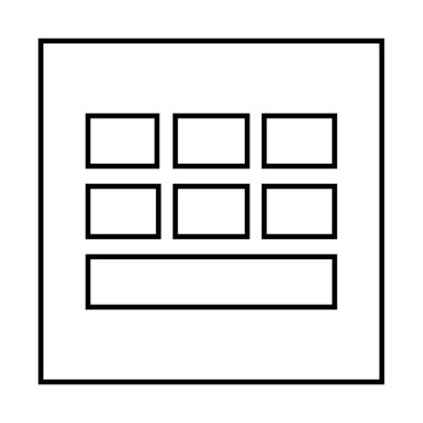 Kablolar modern simge, vektör illüstrasyonu