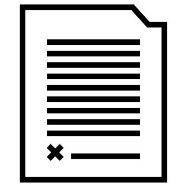 Belge. Web simgesi basit illüstrasyon