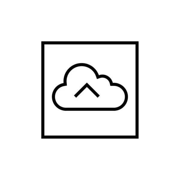 Ícone Moderno Nuvem Ilustração Vetorial — Vetor de Stock