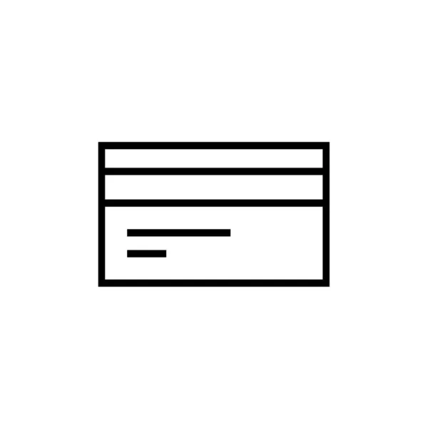 Document Line Icon Vector Illustration — Stock Vector