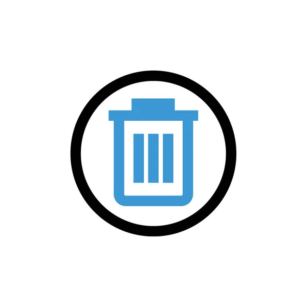Διάνυσμα Λογότυπου Σχεδίου Εικονιδίου Απορριμμάτων — Διανυσματικό Αρχείο