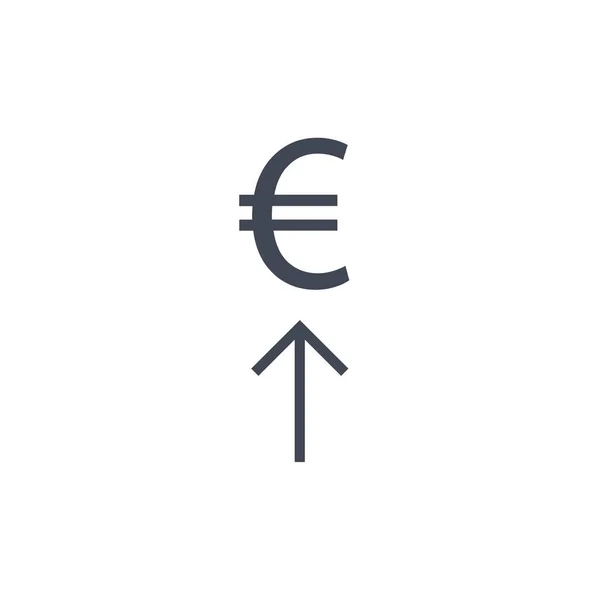 Icono Signo Euro Ilustración Vectorial — Archivo Imágenes Vectoriales