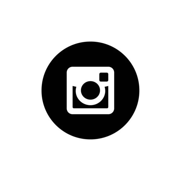 Ilustração Câmera Foto Logotipo Mídia Social — Vetor de Stock
