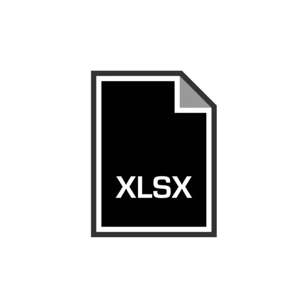Xlsx File Format Icon Vector Illustration Simple Design — Stock Vector