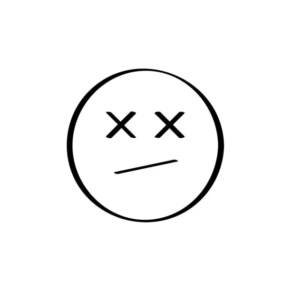 Emoji Ícone Plano Ilustração Vetorial —  Vetores de Stock