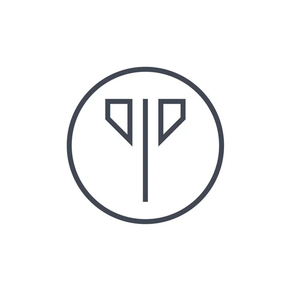 Soyut Yaratıcı Logo Simgesi Tasarımı Vektör Şablonu — Stok Vektör