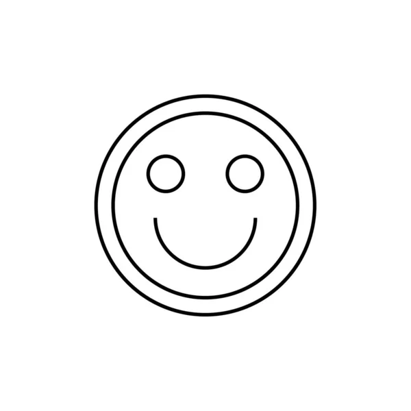 Icono Sonrisa Ilustración Vectorial — Vector de stock