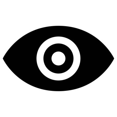 Göz. Web simgesi basit illüstrasyon 