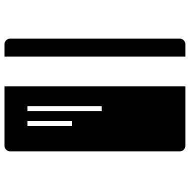 Modern kredi kartı simgesinin vektör illüstrasyonu 