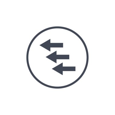 Modern ok simgesinin vektör illüstrasyonu    