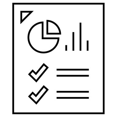 Rapor ver. Web simgesi basit illüstrasyon