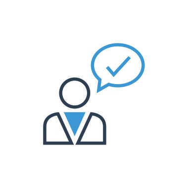 Sohbet balonu simgesi. vektör illüstrasyonu 