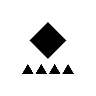 soyut geometrik şekiller, üçgenler yaratıcı soyut tasarım, vektör illüstrasyonu